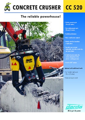 Demoliční drtiče Darda CC520