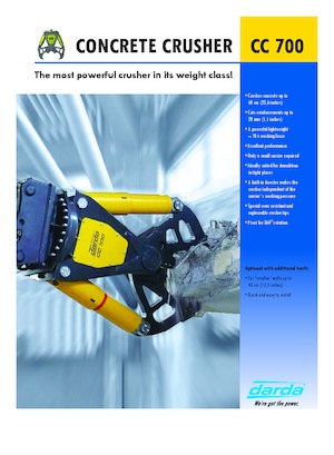 Demoliční drtiče Darda CC700