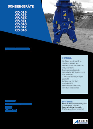 Demoliční drtiče Arden CD022