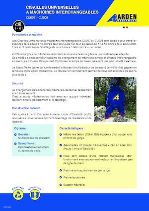 Demoliční drtiče Arden CU007