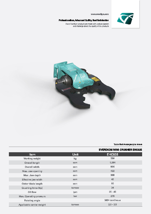 Multifunkční drtící nůžky Everdigm EHC025