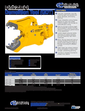 Demoliční drtiče Genesis GDT 190 