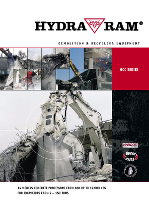Demoliční drtiče Hydra Ram HCC 3