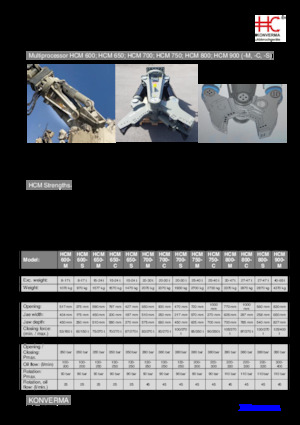 Demoliční drtiče Konverma HCM 750 C 