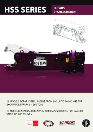 Nůžky na ocelový šrot Hydra Ram HSS-40RV