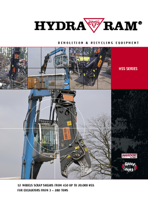 Nůžky na ocelový šrot Hydra Ram HSS-40RV
