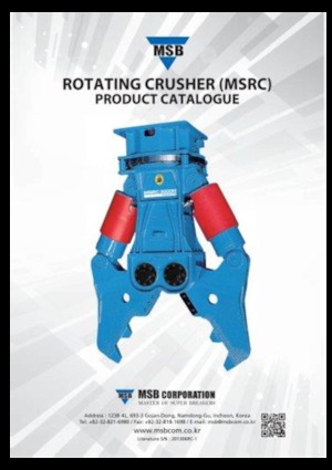 Demoliční drtiče MSB MSRC3000