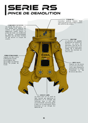 Demoliční drtiče OSA Demolition Equipment RS8000 