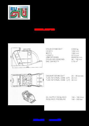Demoliční drtiče Eusiti SGF 35