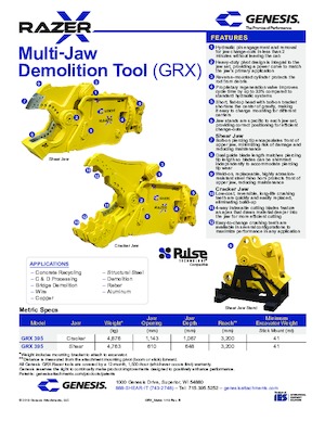 Multifunkční drtící nůžky Genesis GRX 395