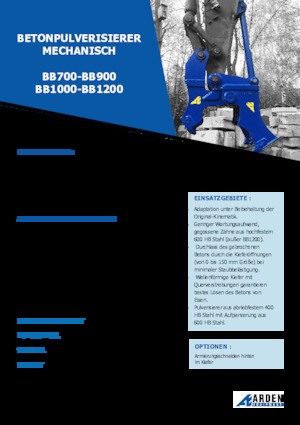 Pulverizátory Arden BB900