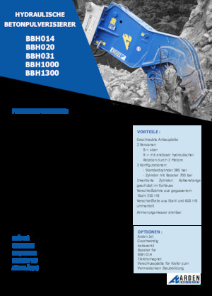 Pulverizátory Arden BBH031