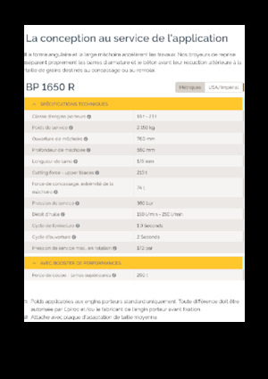 Pulverizátory Epiroc BP 1650 R