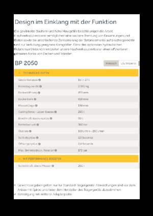 Pulverizátory Epiroc BP 2050