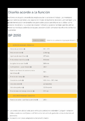 Pulverizátory Epiroc BP 2050