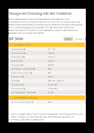 Pulverizátory Epiroc BP 3050