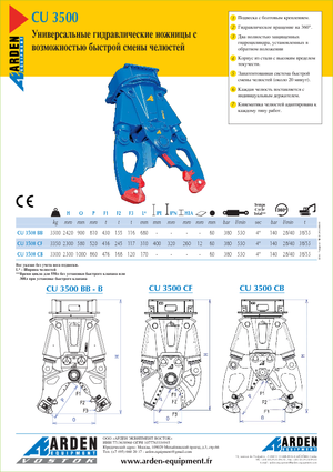 Pulverizátory Arden CU 3500 BB