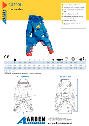 Pulverizátory Arden CU 5000 BB