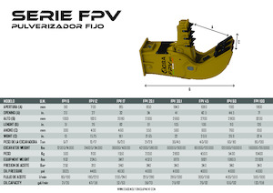 Pulverizátory OSA Demolition Equipment FPV 12 