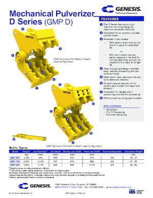 Multifunkční drtící nůžky Genesis GMP 50D