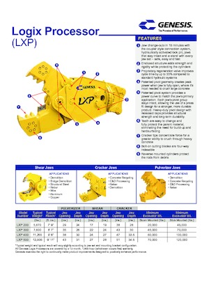Multifunkční drtící nůžky Genesis LXP 300