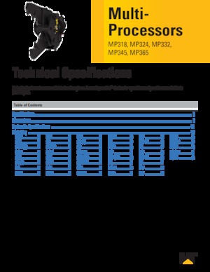 Multifunkční drtící nůžky Caterpillar MP345P