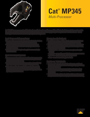 Multifunkční drtící nůžky Caterpillar MP345P