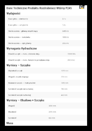 Pulverizátory Caterpillar P245