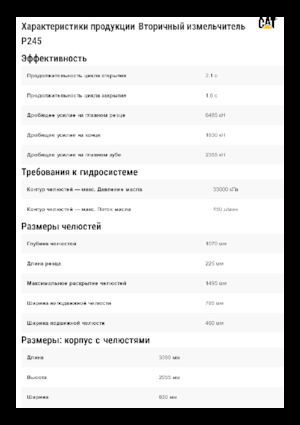 Pulverizátory Caterpillar P245