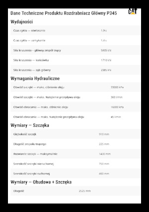 Pulverizátory Caterpillar P345