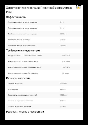 Pulverizátory Caterpillar P365