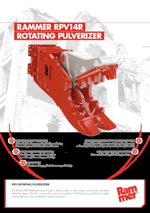 Pulverizátory Rammer RPV14R 