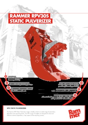 Pulverizátory Rammer RPV30S