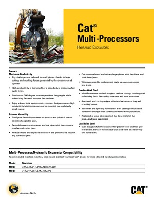 Demoliční nůžky Caterpillar MP30CR