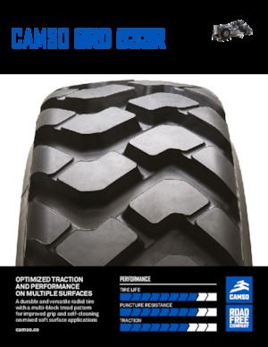 Pneumatiky pro stavebni stroje Camso GRD 533R 14.00R24