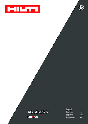 Akumulátorové úhlové brusky Hilti AG 6D-22 (5'')