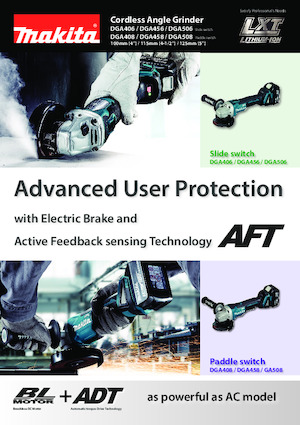 Akumulátorové úhlové brusky Makita DGA508 