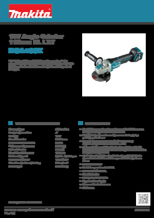 Akumulátorové úhlové brusky Makita DGA469Z 