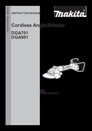 Akumulátorové úhlové brusky Makita DGA901ZKU1