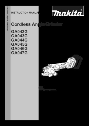 Akumulátorové úhlové brusky Makita GA047GZ02