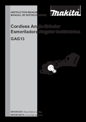 Akumulátorové úhlové brusky Makita GAG13M1