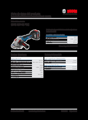 Akumulátorové úhlové brusky Bosch GWS 18V-10 PSC