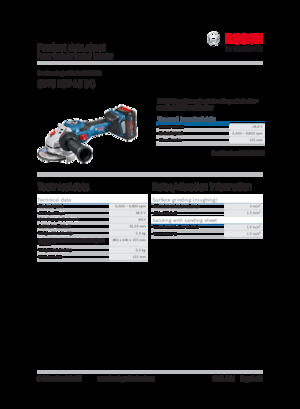 Akumulátorové úhlové brusky Bosch GWS 18V-15 SC