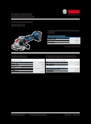 Akumulátorové úhlové brusky Bosch GWX 18V-10