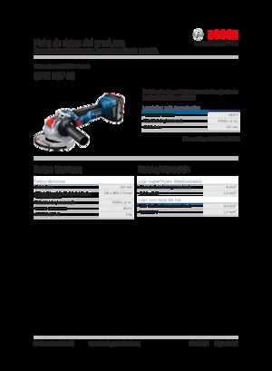 Akumulátorové úhlové brusky Bosch GWX 18V-10