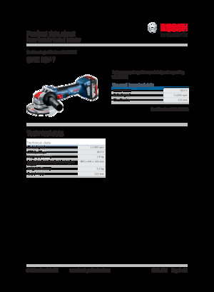 Akumulátorové úhlové brusky Bosch GWX 18V-7