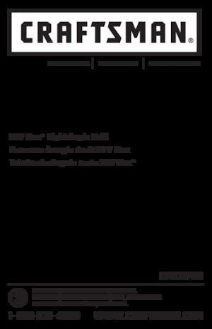 Akumulátorové vrtačky a vrtací šroubováky Craftsman CMCD750B 