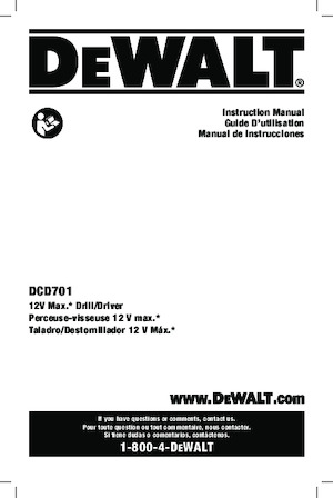 Akumulátorové vrtačky a vrtací šroubováky DEWALT DCD701F2