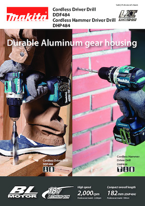 Akumulátorové vrtačky a vrtací šroubováky Makita DDF484