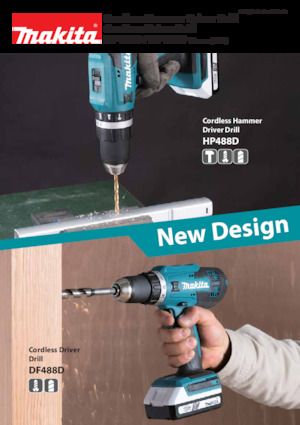 Akumulátorové vrtačky a vrtací šroubováky Makita DF488D